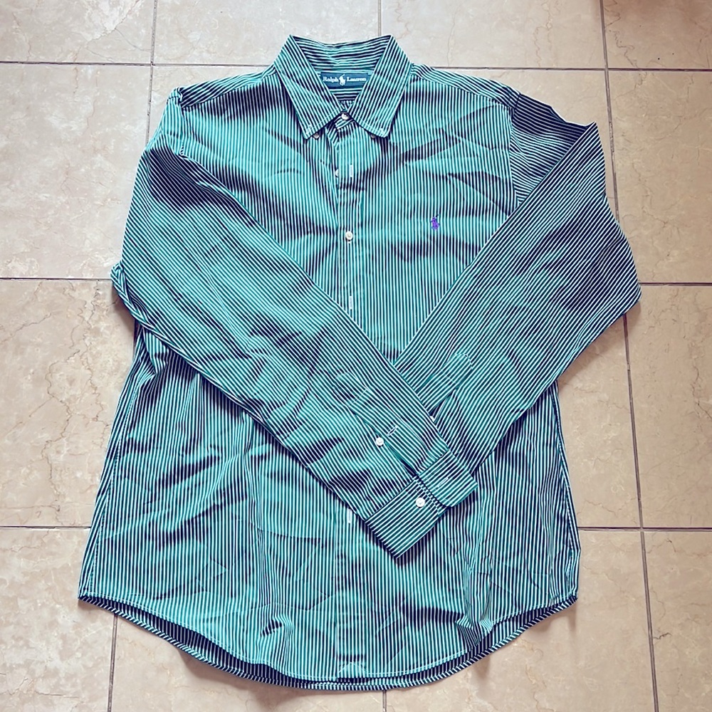 Kelly Green Ralph Lauren Dress Shirt